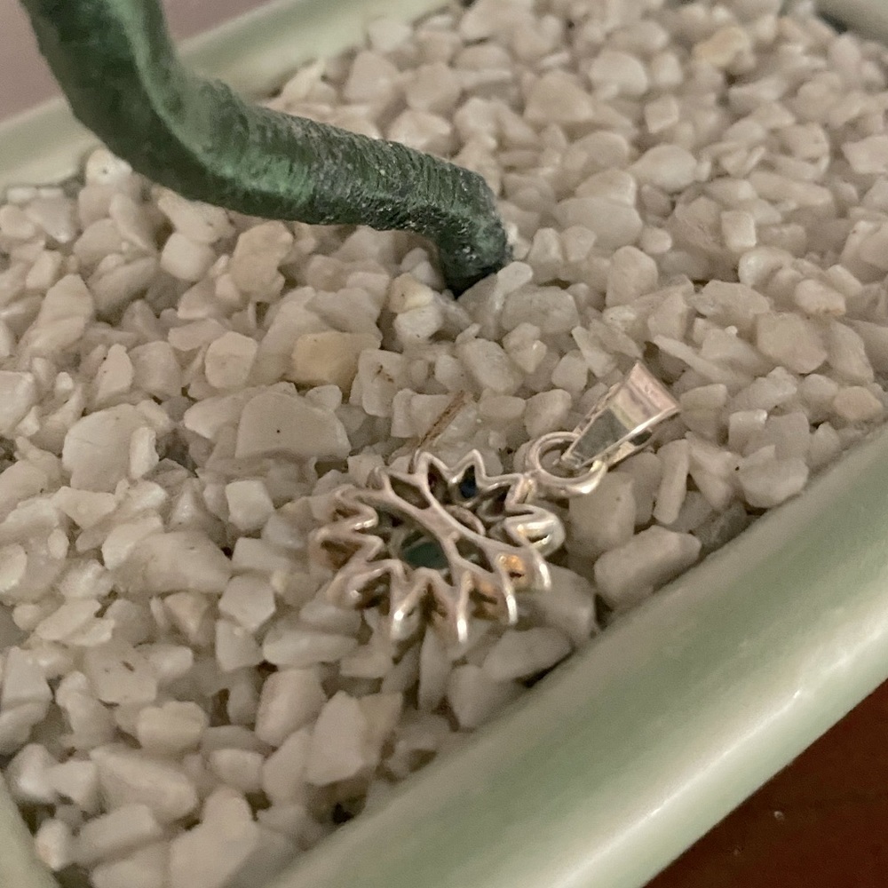 Ruby Sapphire Emerald Gemstone Pendant - Picture 4 of 5